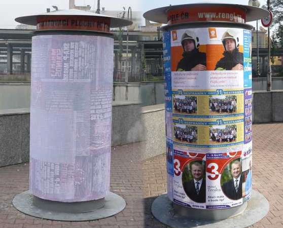 Uk�zka podlepen� plochy | Vylepen� plocha