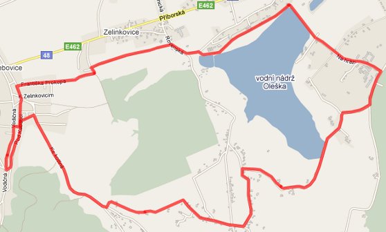 Chlebovick� cyklookruh - 11,5km